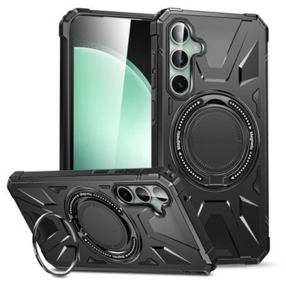 For Samsung Galaxy S25+ S25 Plus /S24+ Tough Shockproof Hybrid Magnetic Large Rotating Ring Stand Compatible with MagSafe Case Cover