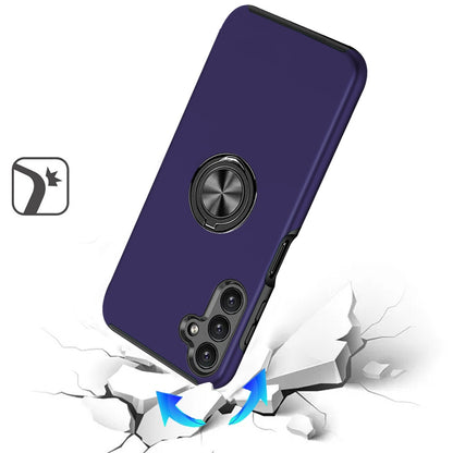 For Google Pixel 9A Hybrid 360 Degree Rotatable Metal Invisible Ring Stand Holder Slim Fit Magnetic Car Mount Shockproof Case Cover