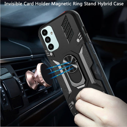 For Gabb Phone 4 Pro Invisible back Wallet Credit Card Holder with Ring Stand Kickstand Heavy Duty Slim Shockproof Hybrid Case Cover