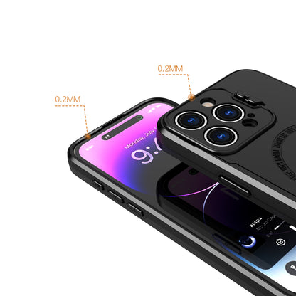 For Samsung Galaxy S25+ /S25 Plus /S24+ Plus Foldable Camera Protector Kickstand with MagSafe Compatible, Dual Layer Hybrid Shockproof Case Cover
