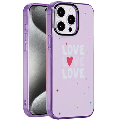 For Apple iPhone 16 Pro Max Fashion Layer Design Slim IMD TPU Protective, Shockproof Hybrid Stylish Durable Hard PC Case Cover