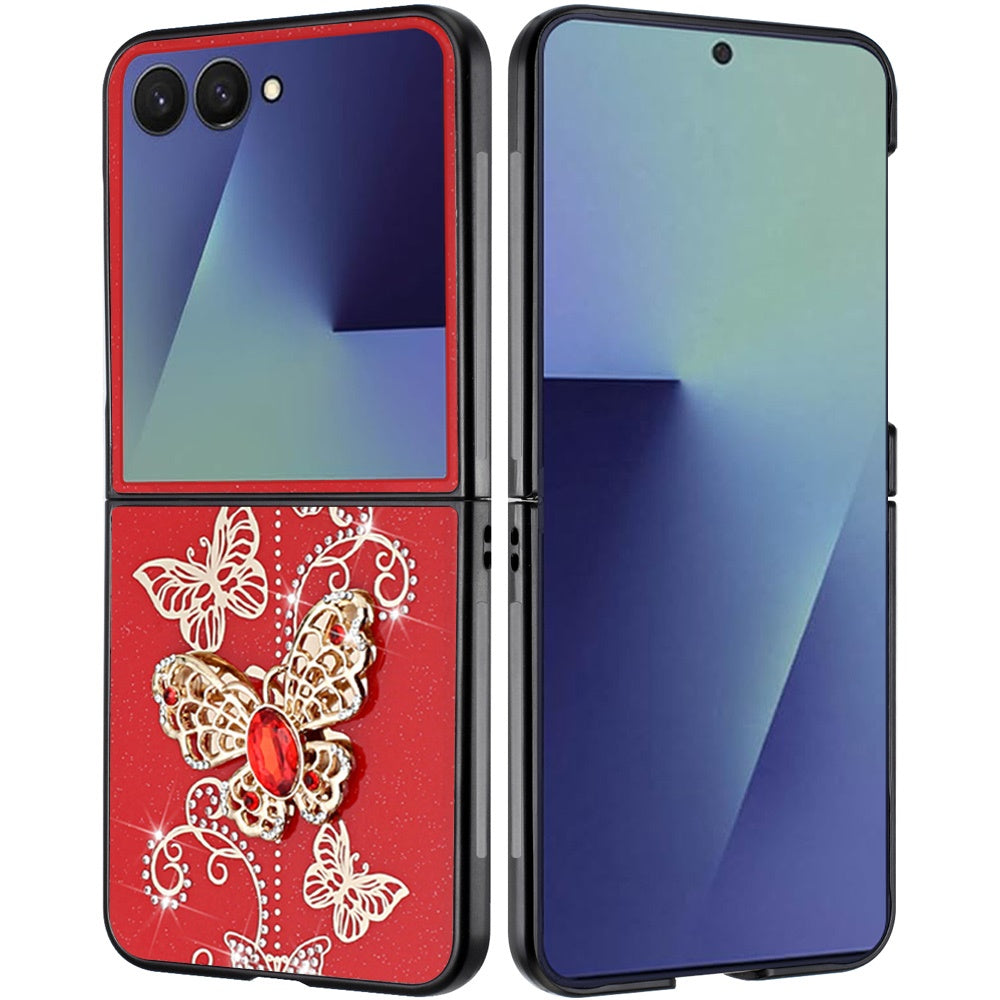 For Google Pixel 10 Pro Fold Diamonds 3D Fashion Bling Sparkly Glitter Ornaments Engraving Hybrid with Ring Kickstand Case Cover