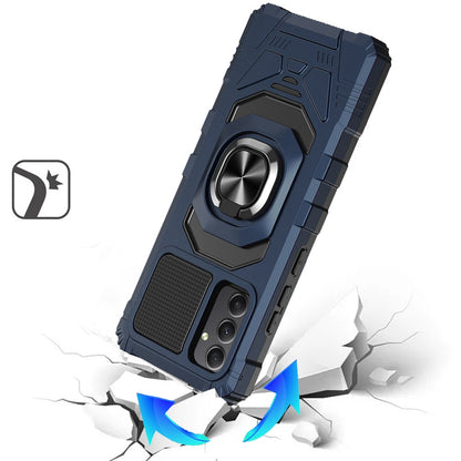 For Samsung Galaxy A26 Hybrid Dual Layer with 360° Rotate Magnetic Ring Stand Holder Kickstand TPU Rugged PC Shockproof Case Cover
