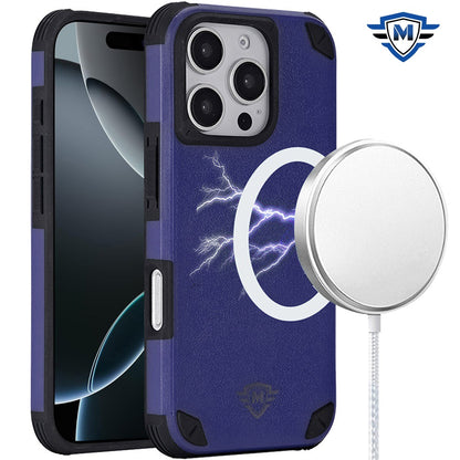 For Apple iPhone 16 (6.1") Premium Heavy Duty Dual-Layer Rugged Protection, Shockproof Tough Magnetic Compatible with MagSafe Case Cover