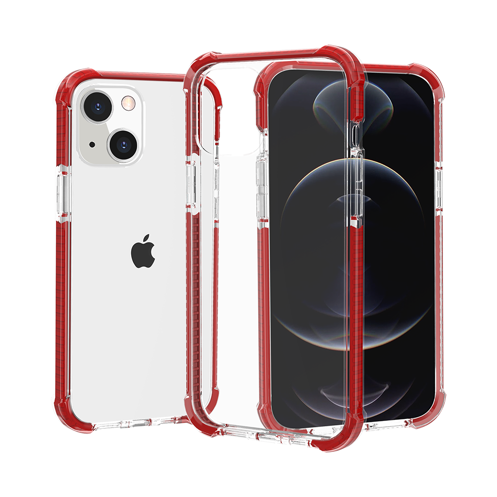 Apple iPhone 16 Pro Max (6.9") Hybrid Transparent Acrylic Rubber Gummy Gel Hard PC Silicone TPU Color Bumper Frame