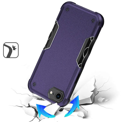 For Apple iPhone 16e Slim Fit Back Hybrid Lightweight Shockproof 2-in-1 Hybrid Hard PC Bumper Frame Armor Protection Case Cover Purple
