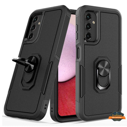 For Gabb Phone 4 Pro Heavy Duty Rugged Hybrid, Dual-Layer Shockproof Protection with Magnetic Ring Stand Holder Case Cover