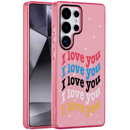 For Samsung Galaxy S25 Ultra Fashion Layer Design Slim IMD TPU Protective, Shockproof Hybrid Stylish Durable Hard PC Case Cover
