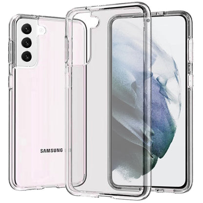 For Samsung Galaxy S21+ Plus Transparent Shock Absorption PC + TPU Rubber Gel Thick 3mm Hybrid Silicone Slim Fit Back Case Cover Clear
