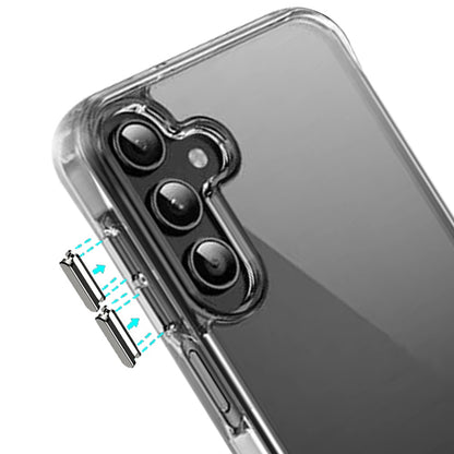 For Samsung Galaxy A17 5G Shockproof Slim Crystal Clear Transparent Hybrid Cover with Enhanced Drop Protection Case Cover Transparent