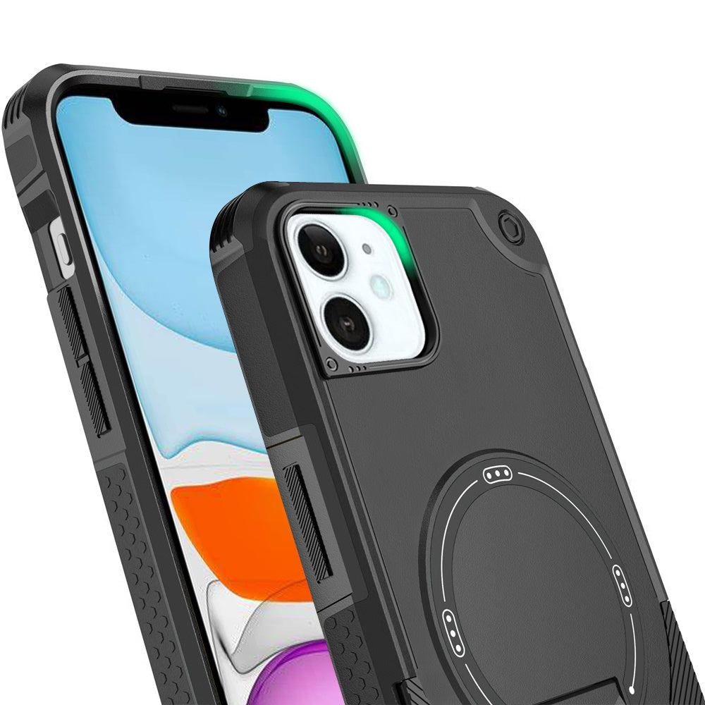 For Apple iPhone 14 Pro Max Case with Invisible Kickstand Compatible with MagSafe, Military-Grade Protection Shockproof Heavy Duty Case Cover