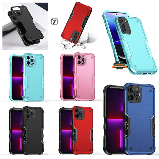 For Apple iPhone 16e Slim Tough Shockproof Hybrid Heavy Duty 2in1 Dual Layer TPU Bumper Rugged Rubber Defend Armor Case Cover