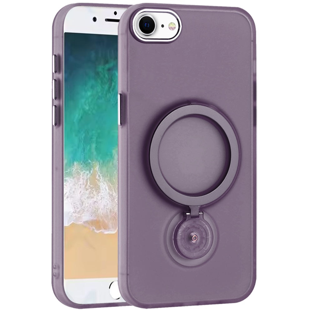 For Apple iPhone 16e MagSafe Compatible with 360° Ring Stand, Magnetic Kickstand, Slim Hybrid Protective Case Cover
