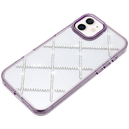 For Apple iPhone 16 (6.1") Gem Glitter Diamond Bling Clear Hybrid TPU Cover, Colorful Shockproof Protective Back, Slim Fit for Women Girls Case Cover