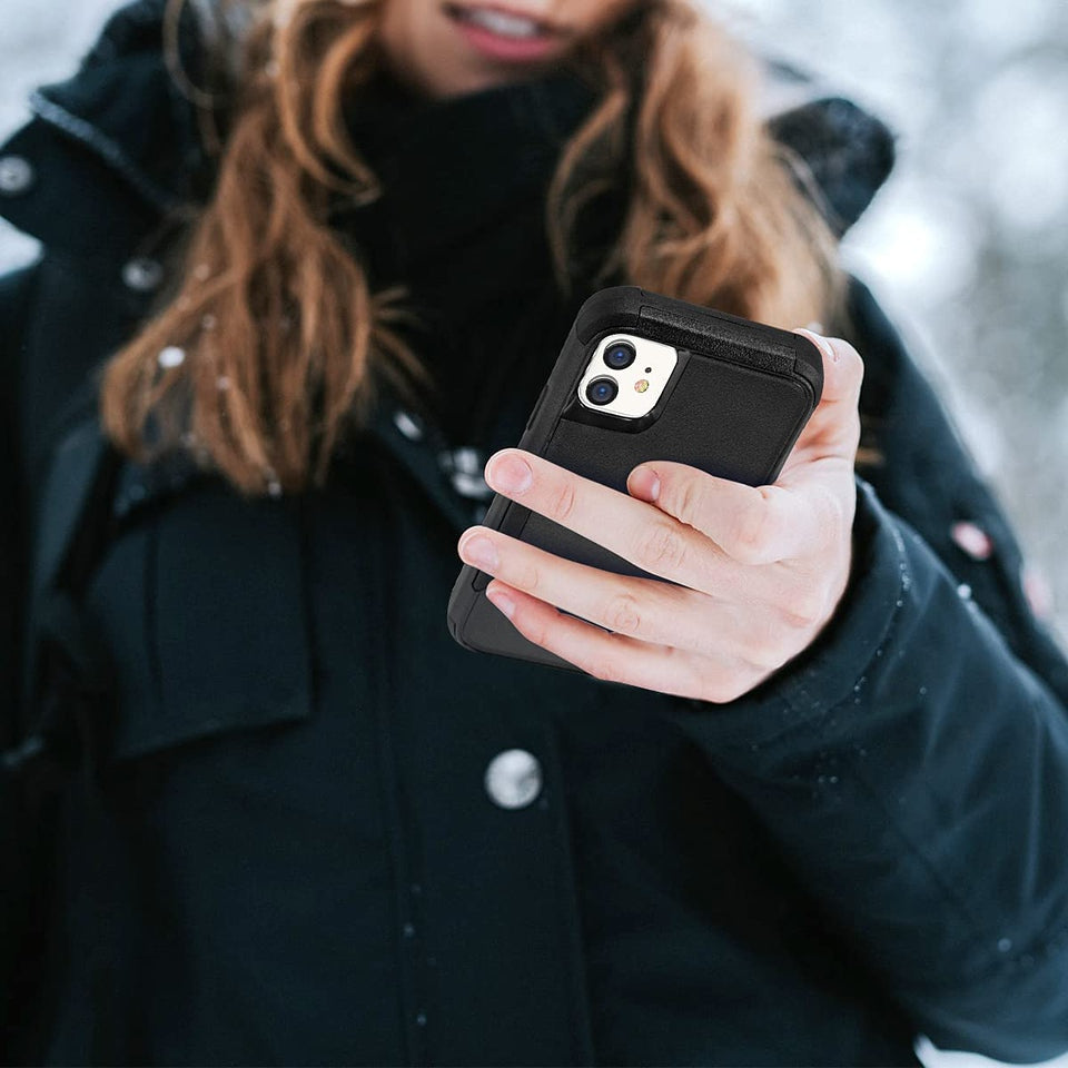 For Apple iPhone 16 Pro Max Hybrid Bumper Dual Layer TPU + PC Heavy-Duty Military-Grade Rubber Defender Protective Case Cover