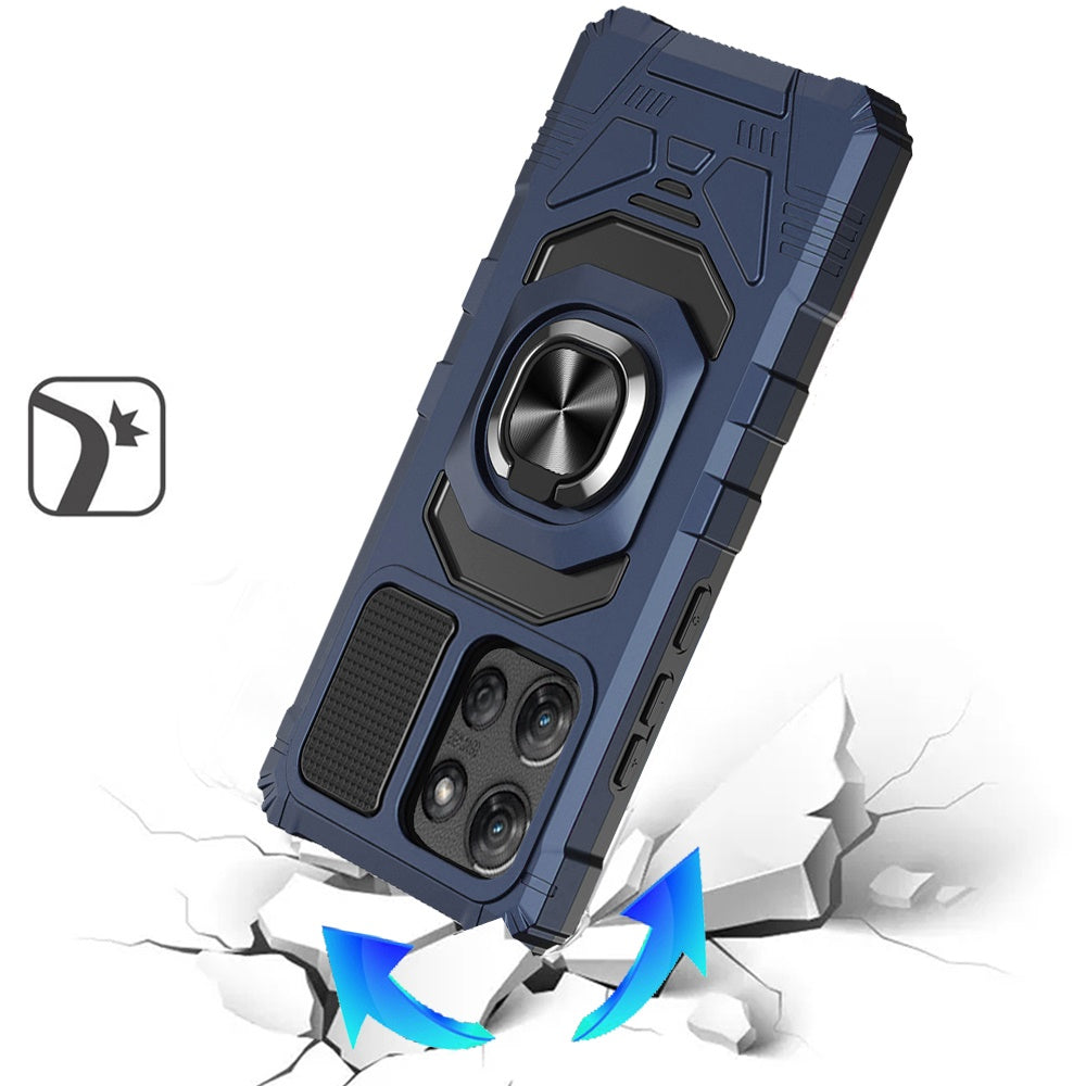 For Motorola Moto G Stylus 5G 2025 Hybrid Dual Layer with 360° Rotate Magnetic Ring Stand Holder Kickstand TPU Rugged PC Shockproof Case Cover
