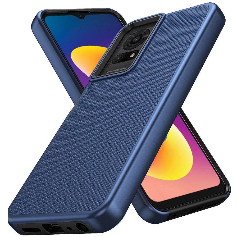 For AT&T Motivate Pro 5G Dual Layer Heavy-Duty Hybrid Rugged Case Rugged Texturized TPU & PC Shockproof Silicone Military Grade Case Cover