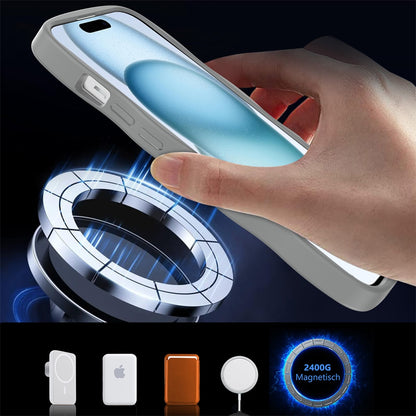 For Apple iPhone 14 /13 Grip Hand Magnetic Hybrid Case Shockproof Protection Matte Skin Rubber TPU + PC Case Cover
