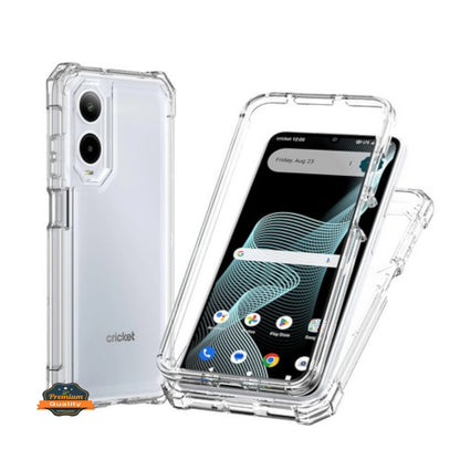 For Samsung Galaxy Xcover 7 Pro, Samsung Galaxy Xcover 6, Samsung Galaxy Xcover 6 Pro Full-Body Dual Layer Hybrid Case Slim, Drop-Proof TPU Hard PC, Durable Corner Front Bumper Protector Case Cover Clear Transparent