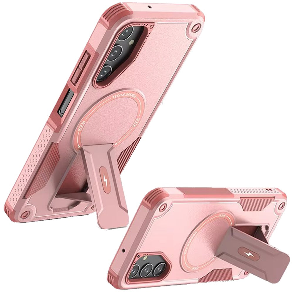 For Samsung Galaxy S25 Fan Edition /Galaxy S25 FE Magnetic Invisible Kickstand Holder with Magsafe, Slim Fit Shockproof Hybrid Military Grade Heavy Duty Case Cover