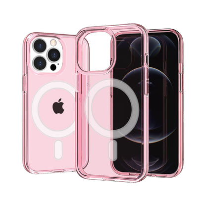 For Samsung Galaxy S24 FE /Fan Edition MagSafe Compatible Transparent Shock Absorption TPU Rubber Thick 3mm Hybrid Protective Case Cover