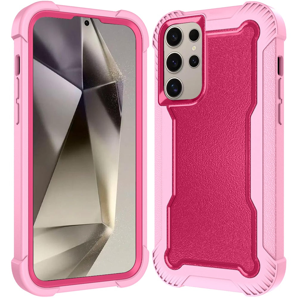 For Samsung Galaxy S25+ /S25 Plus /S24+ Plus Tough Hybrid Case - Shockproof 3-in-1 Armor Full-Body Protection PC + TPU Rubber Bumper Frame Case Cover