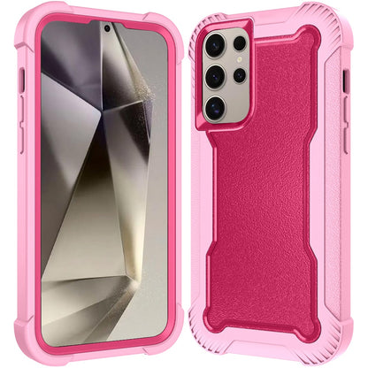 For Samsung Galaxy S25+ /S25 Plus /S24+ Plus Tough Hybrid Case - Shockproof 3-in-1 Armor Full-Body Protection PC + TPU Rubber Bumper Frame Case Cover