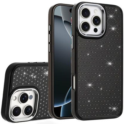 For Samsung Galaxy S25 Fan Edition /Galaxy S25 FE Bling Diamond Metallic, Full Sparkle Chrome Edged Hybrid Protective Shockproof Case Cover