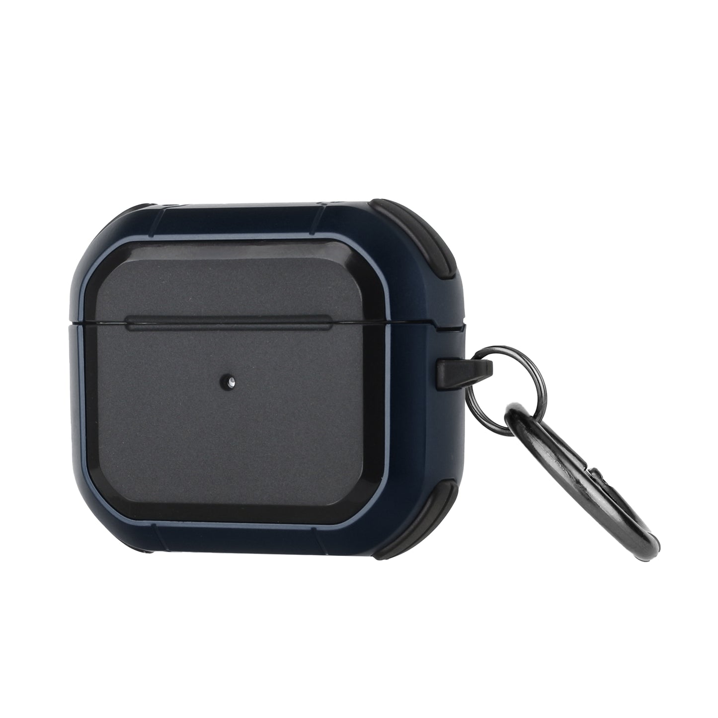 For Airpods Pro 3 (2025) Heavy Duty Hybrid 2 in 1 Shockproof Full Protective Hard PC+Soft Rubber Silicone Skin with Keychain Case Cover