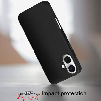 For Apple iPhone 16 Pro (6.3") PU Leather with inner Magnetic Circle Compatible with MagSafe, Rubber TPU Colored Metal Buttons Case Cover