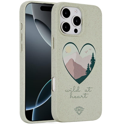For Apple iPhone 16 Pro (6.3") Eco Friendly Bio-Degradable Design Hybrid Cases Slim Fit Soft TPU Drop Protection Rubber printed Case Cover