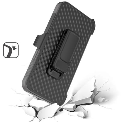 For Samsung Galaxy A26 Rugged 2in1 Armor Combo Belt Clip Holster, Non-Slip Tough Hybrid lined Shockproof Case Case Cover