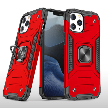 For Apple iPhone 16 Pro (6.3") Armor Hybrid with Ring Holder Kickstand Shockproof Heavy-Duty Durable Rugged Dual Layer Case Cover