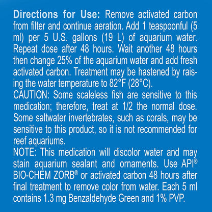 API Super Ick Cure Treats White Spot Disease [Aquarium Supplies] 10.2 oz (6 x 1.7 oz)