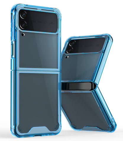 For Samsung Galaxy Z Flip 7 FE Transparent Hybrid Shockproof Hard PC Slim Durable TPU Bumper Protection Case Cover Clear