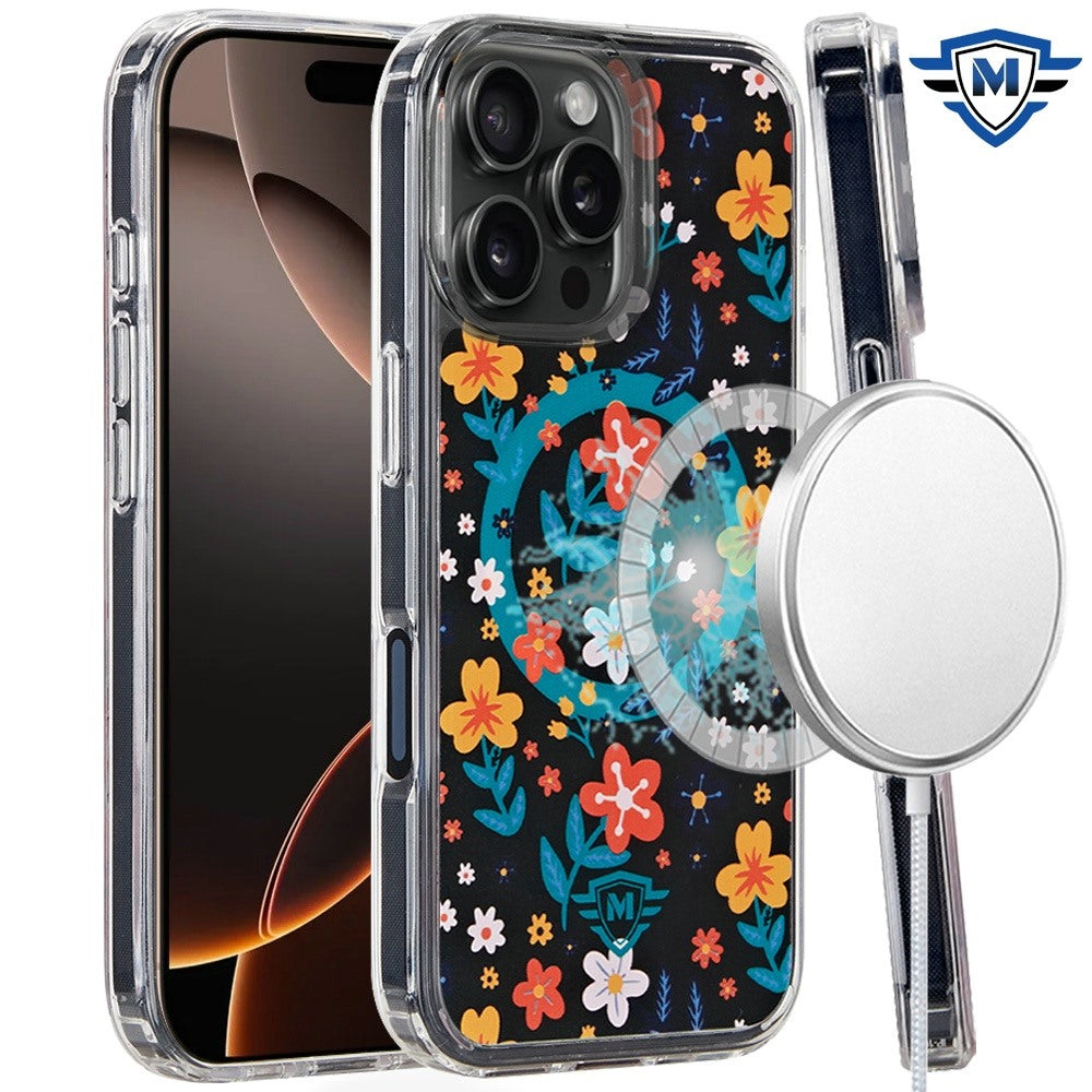 For Apple iPhone 16 Pro (6.3") Premium Cute Pattern Design Magnetic Durable Shockproof SlimTPU Hard Back [Compatible with Magsafe] Case Cover