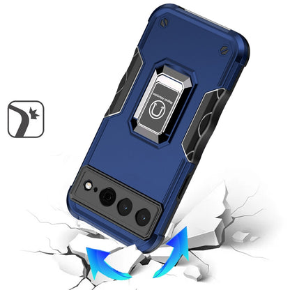 For Google Pixel 9A Hybrid Stand Magnetic Ring Holder Kickstand Heavy Duty Rugged Drop Silicone & Hard PC Shockproof Case Cover