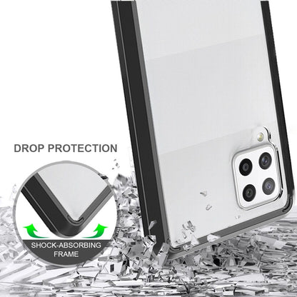 For Apple iPhone SE 4 Hybrid Slim Crystal Clear, Shock-Absorption Durable Bumper TPU + Hard PC Back, Transparent Design Case Cover Black