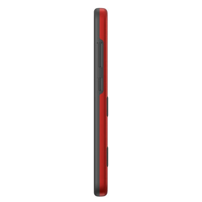 For Hybrid Slim Shockproof Bumper Protective Hard PC + Rubber TPU Phone Cover Bravo Series Case for Samsung Galaxy S24 Fan Edition - Red Case Cover Red