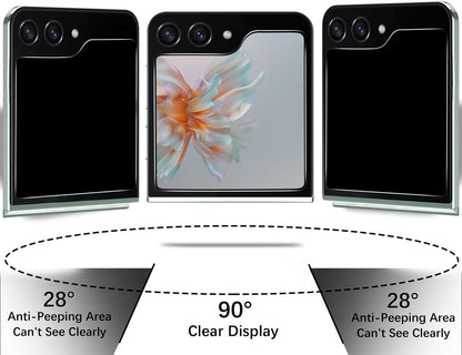 For Samsung Galaxy Z Fold 7 Privacy Screen Protector, Anti Spy Anti Peeping Tempered Glass Full Protective Film, 9H, Anti Scratch, Easy Install Protector Black