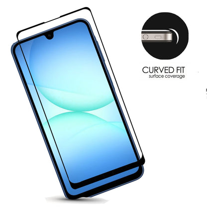 For Samsung Galaxy S25 Fan Edition /Galaxy S25 FE Tempered Glass Screen Protector [Full Coverage] Curved Black Edged 9H Hardness Glass Screen Protector Protector Clear Black