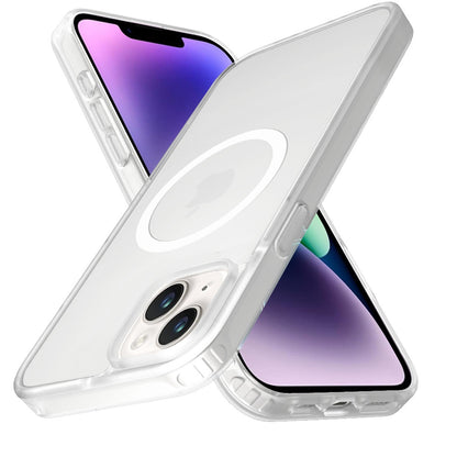 For Apple iPhone 14 Pro MagSafe Compatible Case Hybrid Soft TPU Bumper Hard Translucent Matte Back Slim Shockproof Case Cover