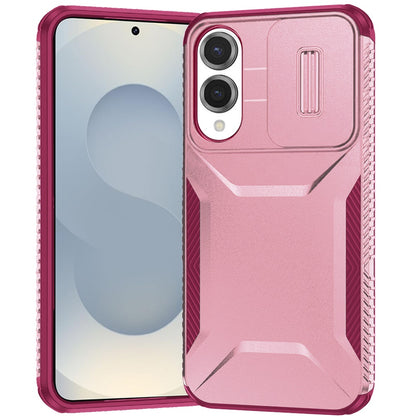 For Samsung Galaxy S25 EDGE Slim Fit Shockproof Hybrid with Slide Camera Window Covering, Rugged Tpu Silicone Hard PC Bumper Case Cover