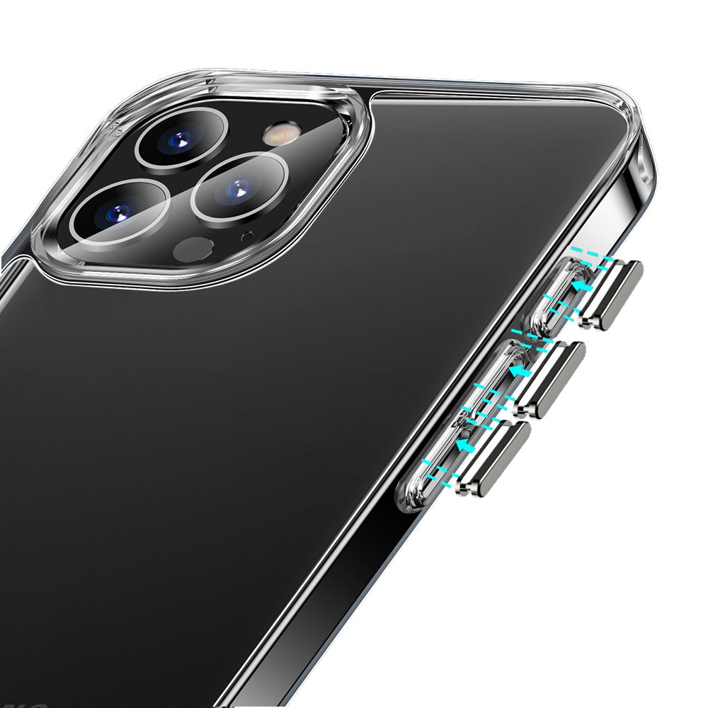 For Apple iPhone 16 Pro (6.3") Premium Hybrid HD Crystal Clear Hard PC Back Gummy Thick 2.0mm TPU Frame Slim Fit Case Cover Transparent