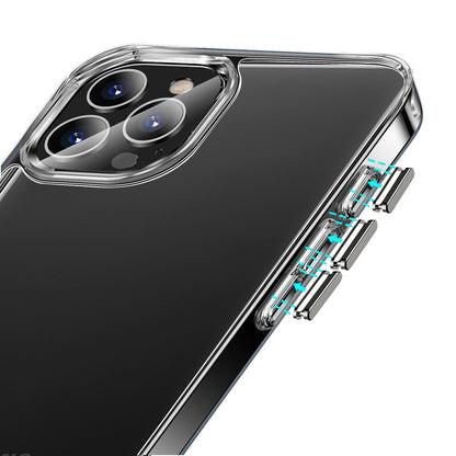 For Apple iPhone 16 Pro (6.3") Premium Hybrid HD Crystal Clear Hard PC Back Gummy Thick 2.0mm TPU Frame Slim Fit Case Cover Transparent