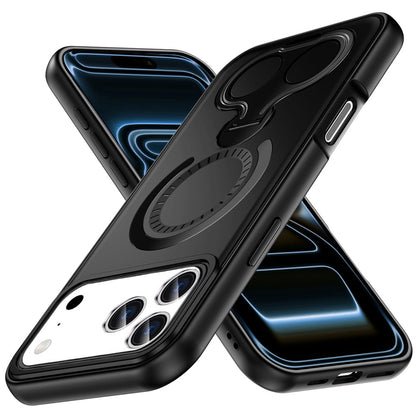 For Samsung Galaxy A17 5G Hybrid with Invisible 2 Hole Ring Stand Magnetic back Car Mount Friendly Protector Case Cover