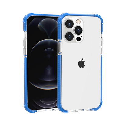 For Apple iPhone 17 Pro Max Hybrid Transparent Acrylic Rubber Gummy Hard PC Silicone TPU Color Bumper Frame Shockproof Case Cover