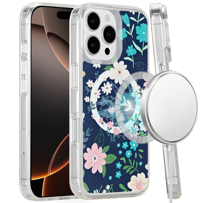 For Apple iPhone 15 Pro Max (6.7") Magsafe Case Cute Pattern Design Durable Shockproof SlimTPU Hard Back [Compatible with Magsafe] Case Cover