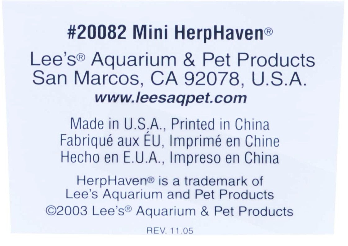 Lees HerpHaven Rectangular Terrarium [Reptile Supplies for Reptile] Mini - 1 count