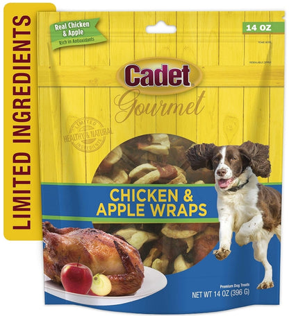 Cadet Gourmet Chicken and Apple Wraps [Dog Supplies] 14 oz
